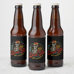 Rótulo Para Garrafa De Cerveja Pai certeza de que não é esqueleto venenoso