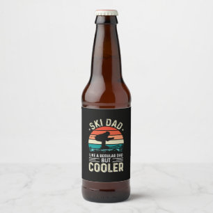 Rótulo Para Garrafa De Cerveja Pai de Esqui