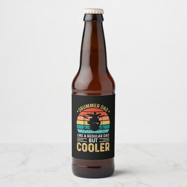 Rótulo Para Garrafa De Cerveja Pai do tambor (Frente)