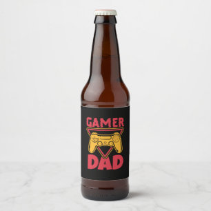 Rótulo Para Garrafa De Cerveja pai Gamer dia de os pais