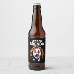 Rótulo Para Garrafa De Cerveja Palhaça Kamala Vamos Lá Brenda