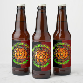 Rótulo Para Garrafa De Cerveja Pandémique Halloween
