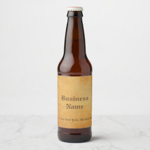 Rótulo Para Garrafa De Cerveja Papel antigo e clássico nostálgico parece ser um