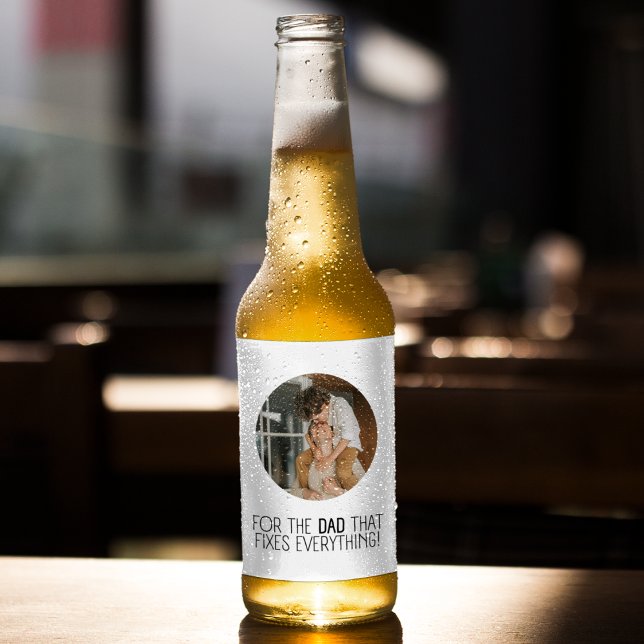Rótulo Para Garrafa De Cerveja Para o Pai que conserta tudo" (Criador carregado)