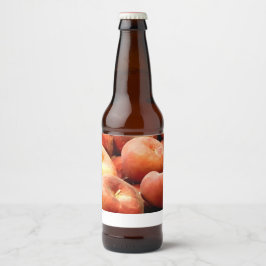 Rótulo Para Garrafa De Cerveja Peach Doughnut