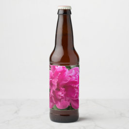 Rótulo Para Garrafa De Cerveja Peony