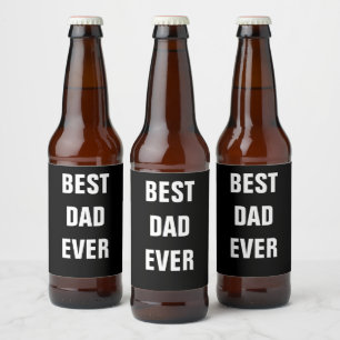Rótulo Para Garrafa De Cerveja Personalizado para o Melhor Dia de os pais Do Ano 