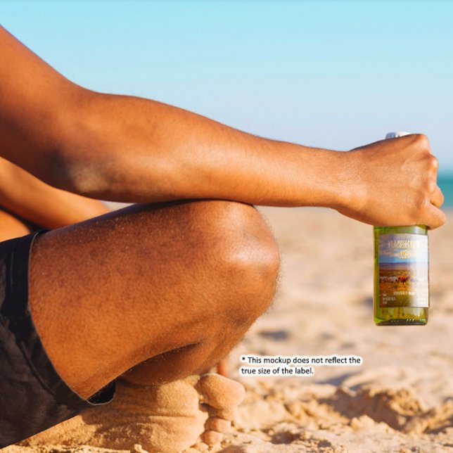 Rótulo Para Garrafa De Cerveja Personalizar as planícies ocidentais de cavalos se (Criador carregado)