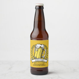 Rótulo Para Garrafa De Cerveja Personalizar Bo da Cerveja Profissional do Sketch 