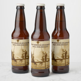 Rótulo Para Garrafa De Cerveja Personalizar Bola de Dor de Cabeça de Trabalhador 