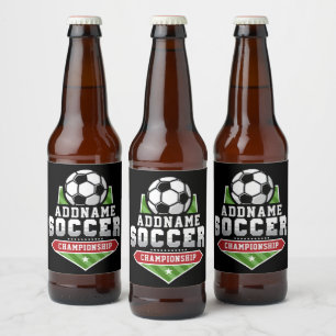 Rótulo Para Garrafa De Cerveja Personalizar jogador de equipe de texto de ADD de