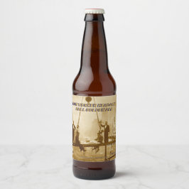 Rótulo Para Garrafa De Cerveja Personalizar o Ferro Trabalhador de Cefaleias da B