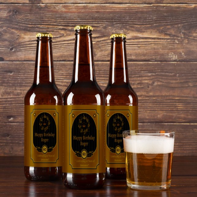 Rótulo Para Garrafa De Cerveja Personalizar Parabéns Para Um Amigo Detalhado 2 (Criador carregado)