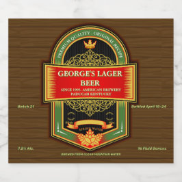 Rótulo Para Garrafa De Cerveja Personalizar Rótulo de Cerveja Caseira Detalhado