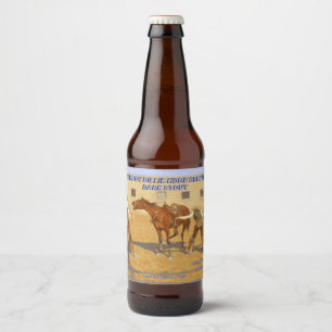 Rótulo Para Garrafa De Cerveja Personalize Sua Primeira Lição 1903 por F Remingto