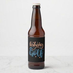 Rótulo Para Garrafa De Cerveja Pesca E Golfe