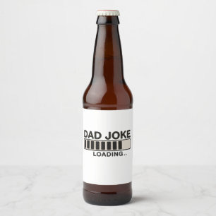 Rótulo Para Garrafa De Cerveja Piada de Pai Carregando Dia dos Pais Avô Marido