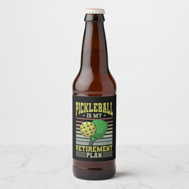 Rótulo Para Garrafa De Cerveja Pickleball - Reforma da Pickleball (Frente)