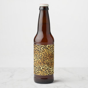 Rótulo Para Garrafa De Cerveja Pintas-leopardo Pintor de Camuflagem