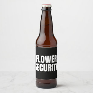 Rótulo Para Garrafa De Cerveja Portador do Anel de Segurança da Flor