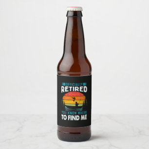 Rótulo Para Garrafa De Cerveja Presente de Aposentadoria de Pescador Você Sabe On