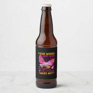 Rótulo Para Garrafa De Cerveja Presente de Borboleta Nossas Asas Estavam Pronta