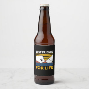 Rótulo Para Garrafa De Cerveja Presente Equestre Melhores Amigos Para A Vida