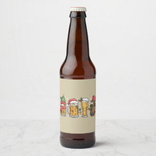 Rótulo Para Garrafa De Cerveja Presente para Amante de Cerveja no Natal Espírito 