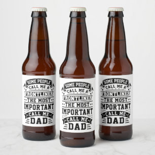 Rótulo Para Garrafa De Cerveja Presente para Profissionais da Linha de Frente da