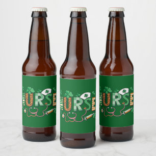 Rótulo Para Garrafa De Cerveja Presentes do Dia do Enfermeiro Vida de Enfermeiro