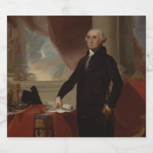 Rótulo Para Garrafa De Cerveja Presidente americano George Washington Lansdowne