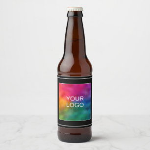 Rótulo Para Garrafa De Cerveja Preto Modelo Personalizado Crie Seu Próprio