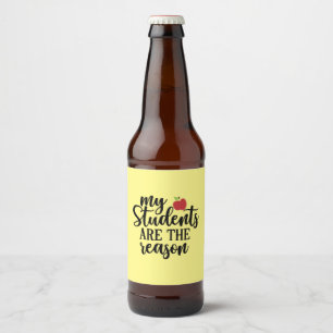 Rótulo Para Garrafa De Cerveja Professora Arte Meus Estudantes São A Razão