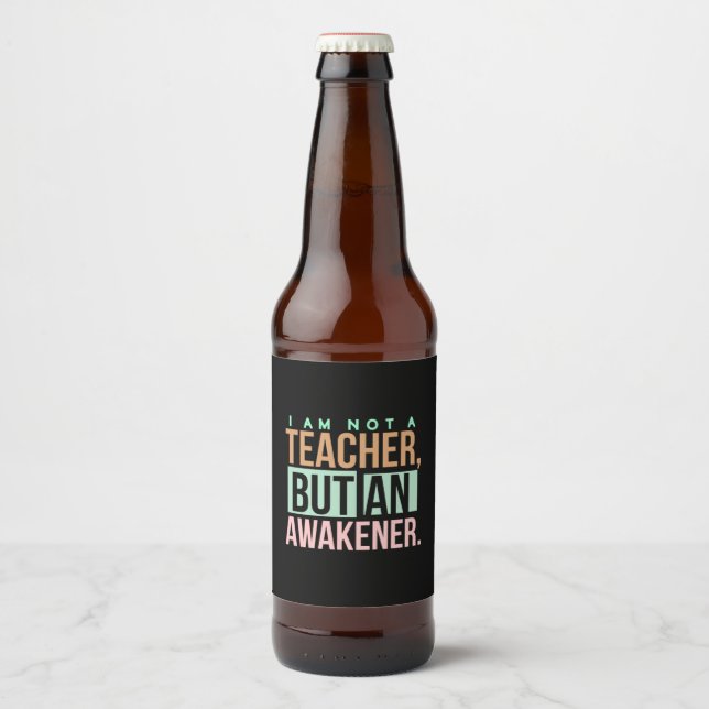 Rótulo Para Garrafa De Cerveja Professora De Arte E Awakener (Frente)