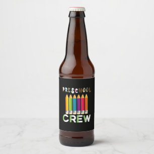 Rótulo Para Garrafa De Cerveja Professora de Arte Pré-Escolar
