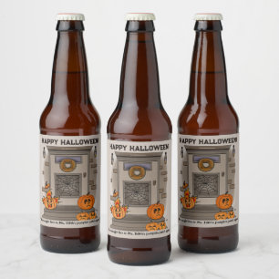 Rótulo Para Garrafa De Cerveja Pumpkin Patch