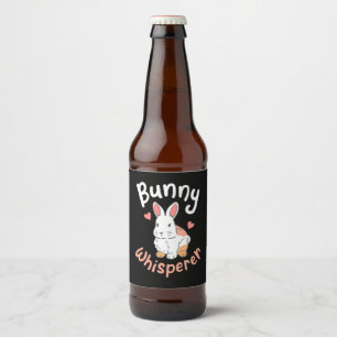 Rótulo Para Garrafa De Cerveja Rabbit Bunny Whisperer