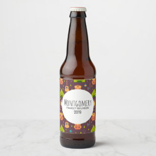 Rótulo Para Garrafa De Cerveja Refrigere o teste padrão Outdoorsy de acampamento