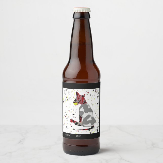 Rótulo Para Garrafa De Cerveja Reproduzir Duro, vazio (Frente)