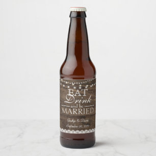 Rótulo Para Garrafa De Cerveja Respiração de madeira dos bebês do frasco de