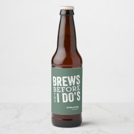 Rótulo Para Garrafa De Cerveja Rodeios antes do meu verde personalizado casamento