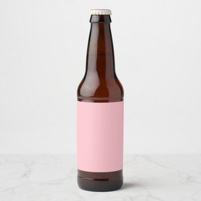 Rótulo Para Garrafa De Cerveja Rosa (Frente)
