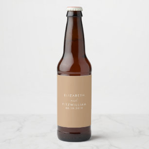 Rótulo Para Garrafa De Cerveja Rótulo da Garrafa de Cerveja de Casamento Feliz