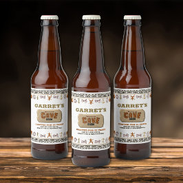 Rótulo Para Garrafa De Cerveja Rótulo da Garrafa de Cerveja do Caveman Breve