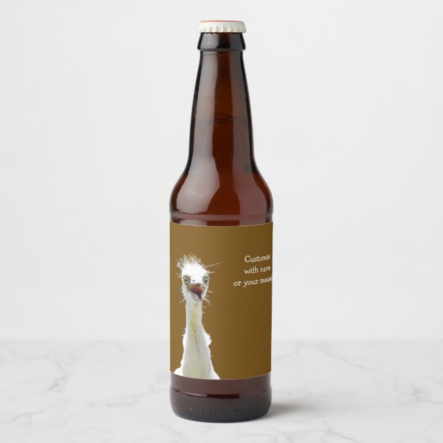 Rótulo Para Garrafa De Cerveja Rótulo de Ave Louca (Frente)