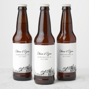 Rótulo Para Garrafa De Cerveja Rótulo de Cerveja Personalizado de Pontos Turístic