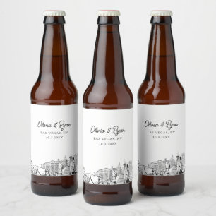Rótulo Para Garrafa De Cerveja Rótulo de Cerveja Personalizado de Pontos Turístic
