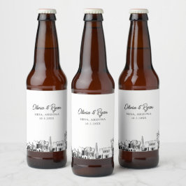 Rótulo Para Garrafa De Cerveja Rótulo de Cerveja Personalizado Mesa Arizona Skyli