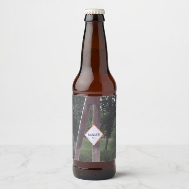 Rótulo Para Garrafa De Cerveja Rótulo de Frasco de Sinalização de Perigo (Frente)