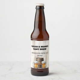 Rótulo Para Garrafa De Cerveja Rótulo de Garrafa de Cerveja Personalizado Rústico